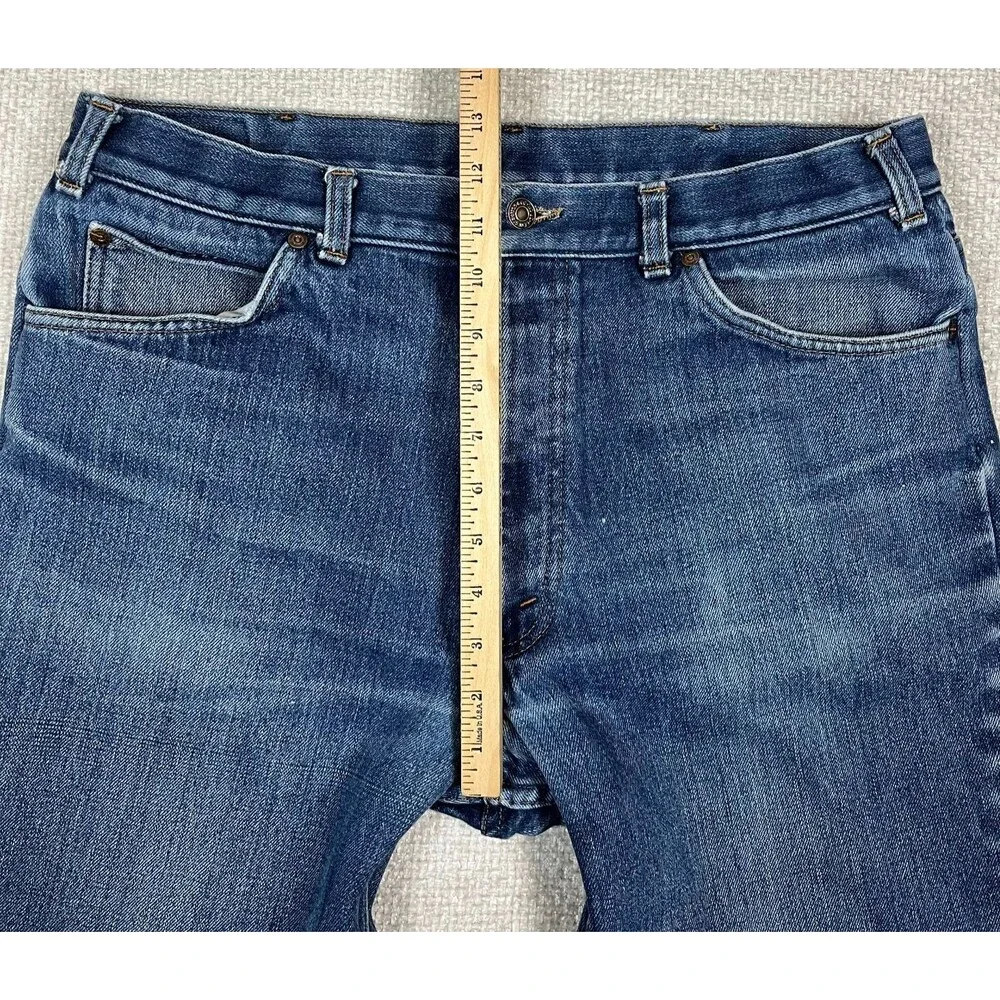 Vintage Levis Orange Tab Fleece Lined Jeans 36x26 Blue 80's 39103 2517